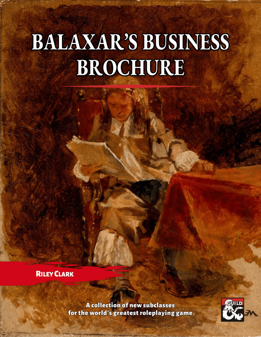 Balaxar's Business Brochure